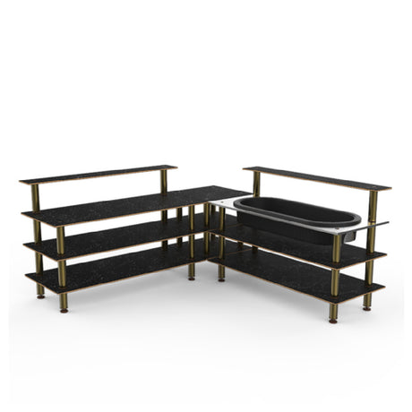 Steelite MGCMLB01MBXF Mogogo Buffet Solutions Modular Cooling Corner Station 3-tier