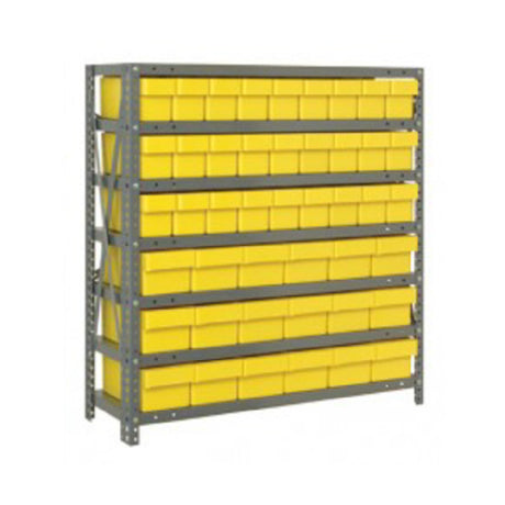 Quantum 1839-624_BLUE - Shelving Unit, 18"D X 36"L X 39"H, Heavy Duty