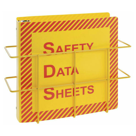 Hubert 69957 - Right-To-Know Center, 14-1/4" X 4-3/4" X 12"H Overall, Includes 3" "Safety Data Sheets" Binder & Wire Wall Rack