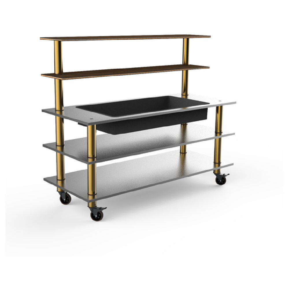 Steelite MGCMLC03WBXW Mogogo Buffet Solutions Modular Pro Back Bar 5-tier 71" X 29-1/2" X 60-1/2"