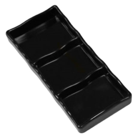 Town 31283B Sauce Dish Three Compartment 7-1/2" X 3-1/4"