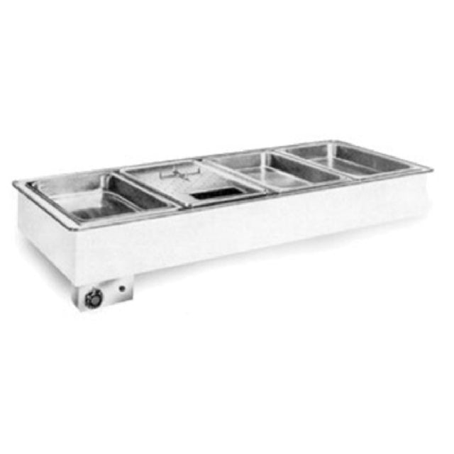 Atlas Metal WH-2 Hot Food Drop-In Well Unit Electric 2-pan Size