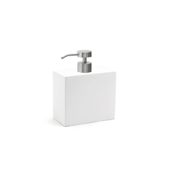 FOH RSP023WHT22 28oz New York Pump Snow With Low Profile Brushed Top Includes One RSP007BSS23 Low Profile Brushed Stainless Pump Top Silver