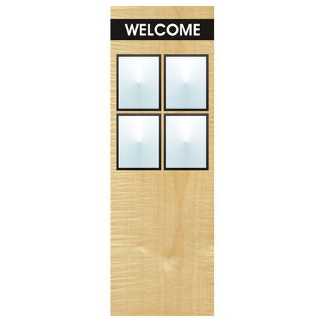 Hubert 69912 - Menu Board, 4-pocket, Floor Stand