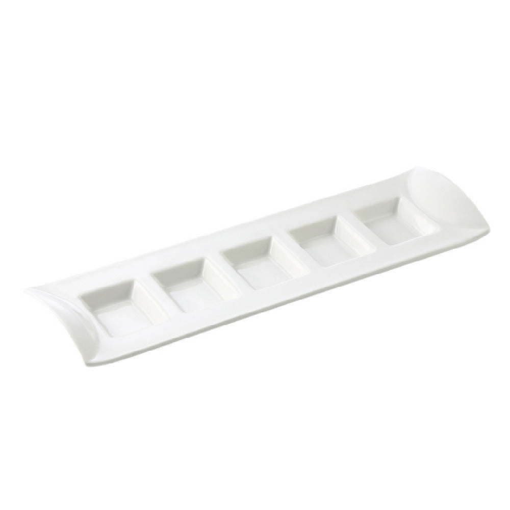 CAC China CN-5T13 CN Compartment Tray 1/2 Oz. Per Compartment 13"L X 3-7/8"W X 1-3/8"H