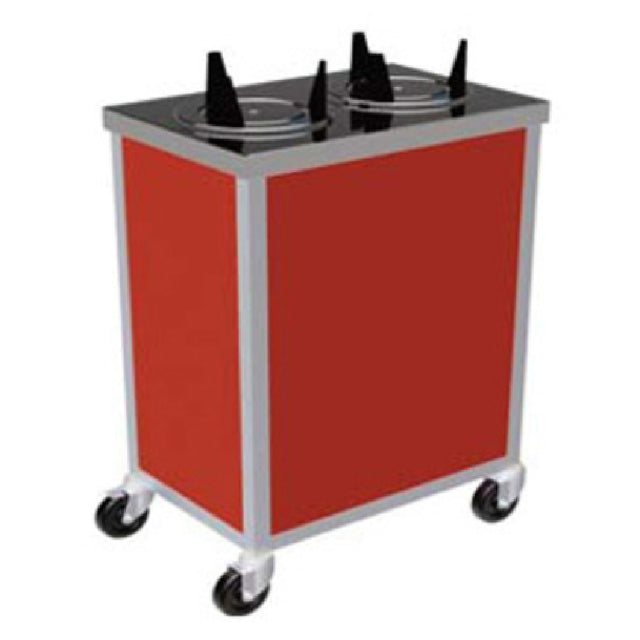 Atlas Metal MEPD4-7-1/4 Mobile Plate Dispenser Enclosed Design (4) Self-elevating Dispensing Tubes