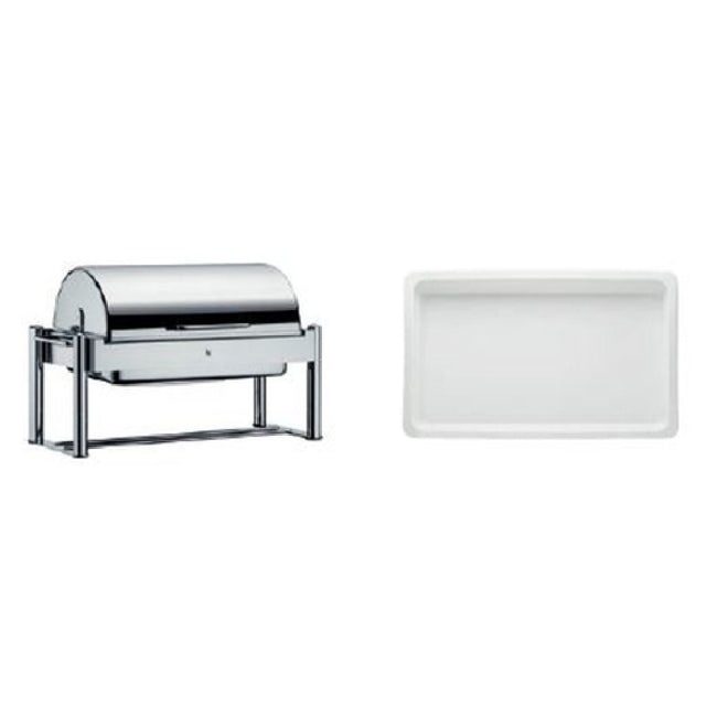 Bauscher Hepp 06.3333.6011 - Chafing Dish Promo Kit, Includes: (1) Basic 1/1 GN Chafing Dish With Roll-top Cover (06.3333.6041) & (3) 247 Oz.