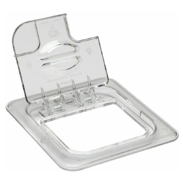 Cambro 60CWLN135 Camwear® FlipLid® Food Pan Cover 1/6 Size Notched