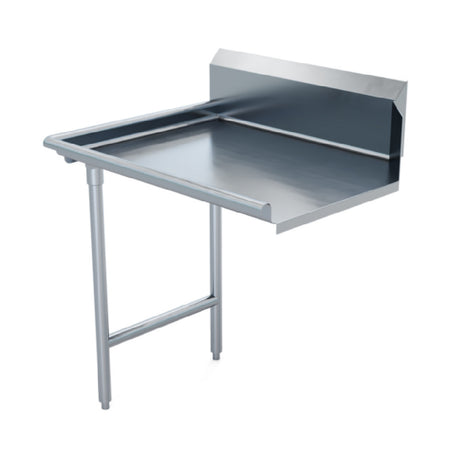 Winholt CDT-16-S-24L - Straight Clean Dish Table, Left To Right, Stainless Steel Legs And Clad Bullet Feet