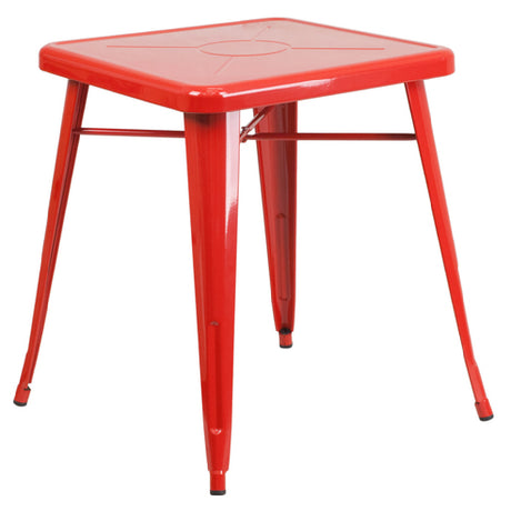 Flash Furniture CH-31330-29-RED-GG Table 23-3/4"W X 23-3/4"D X 29"H (footprint: 27-3/4"W X 27-3/4"D)