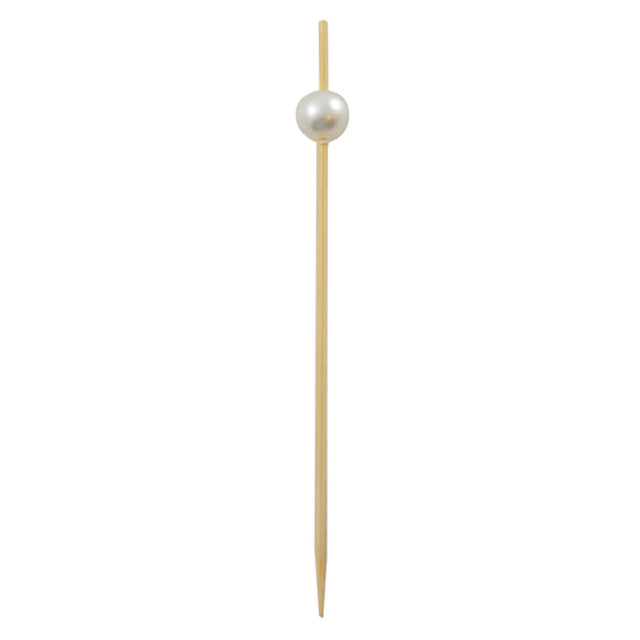 PacknWood 209BBBIJ9 - Bijou Pick, 3.5", With White Pearl