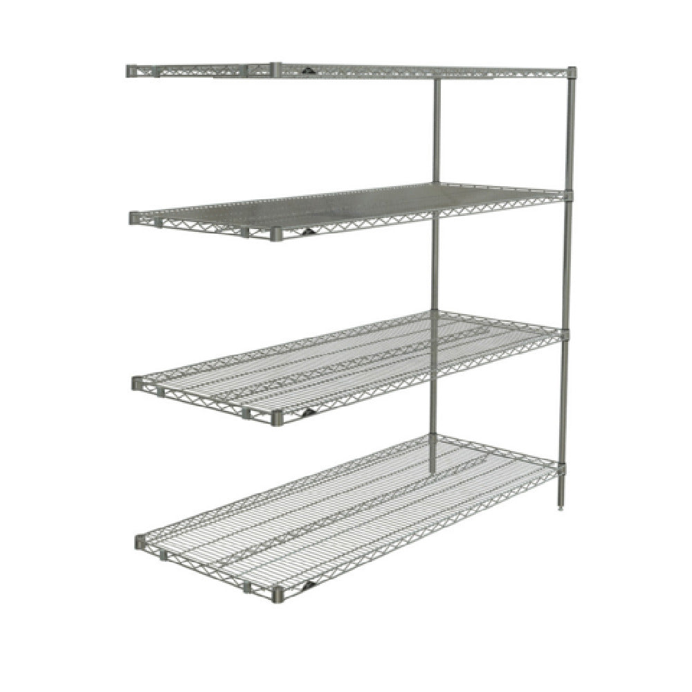 Metro AN566BR Super Erecta® Add-On Shelving Unit 60"W X 24"D X 63"H (4) Wire Shelves