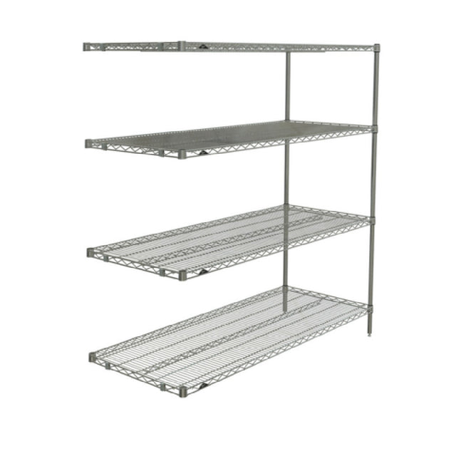 Metro AN566BR Super Erecta® Add-On Shelving Unit 60"W X 24"D X 63"H (4) Wire Shelves