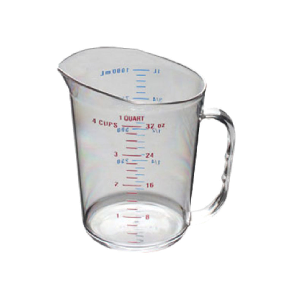 Thunder Group PLMC032CL Measuring Cup 1 Quart (1.0 Liter) Capacity Printed With US/metric Measurements