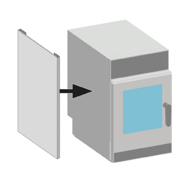 Lainox PAC061LU Stainless Steel Heat Shield For The Unit Side Panel Left Version