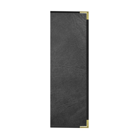 Risch SEVDX-4V 4.25X14 Seville Deluxe Hardback Antibacterial/antimicrobial Faux-leather Menu Cover (specify Color)