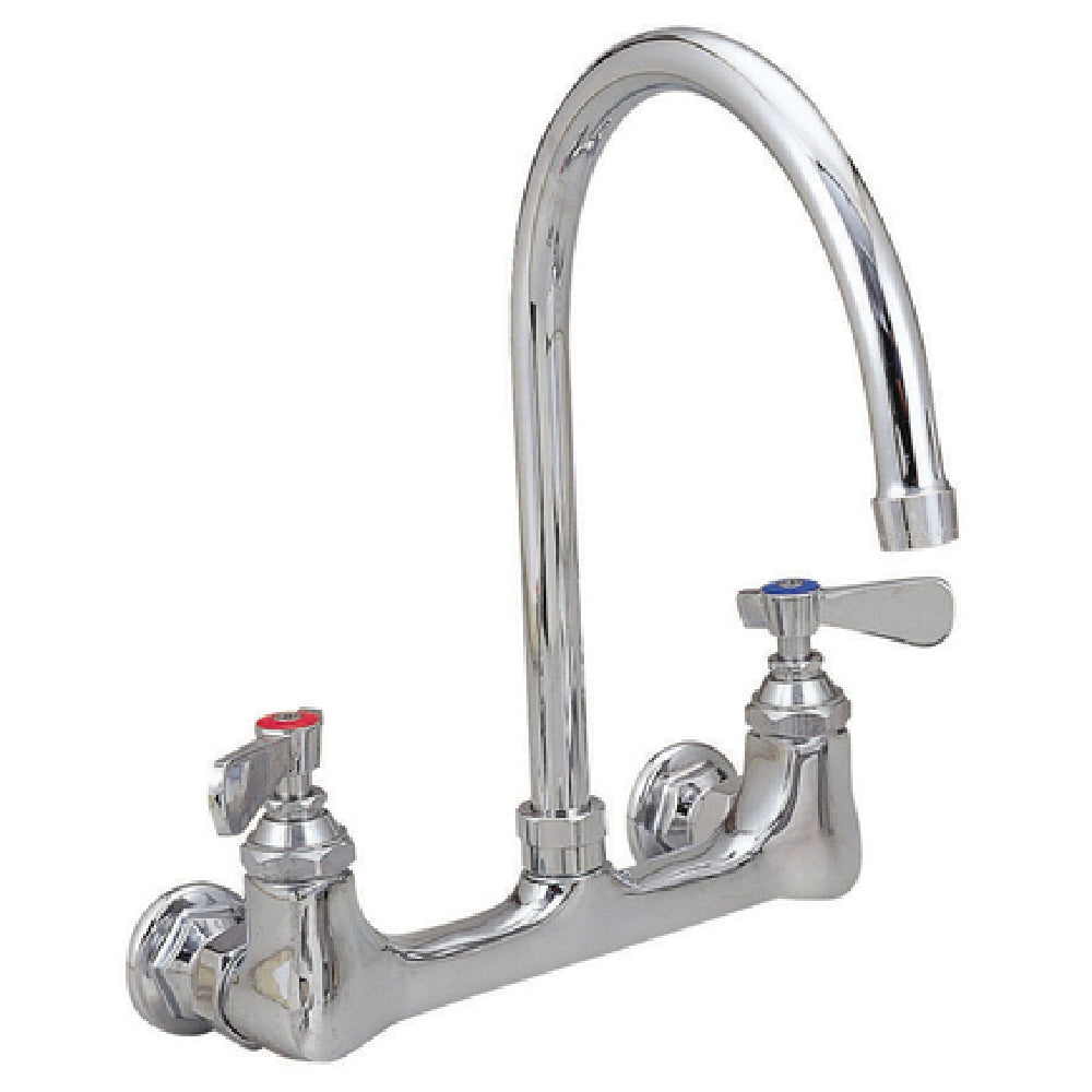 BK Resources BKF-8G-G OptiFlow™ Heavy Duty Faucet Splash-mounted 8" OC