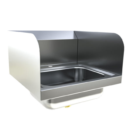 BK Resources BKHS-D-1410-1-SS - Hand Sink, Wall Mount, 14" Wide X 10" Front-to-back X 5" Deep Bowl