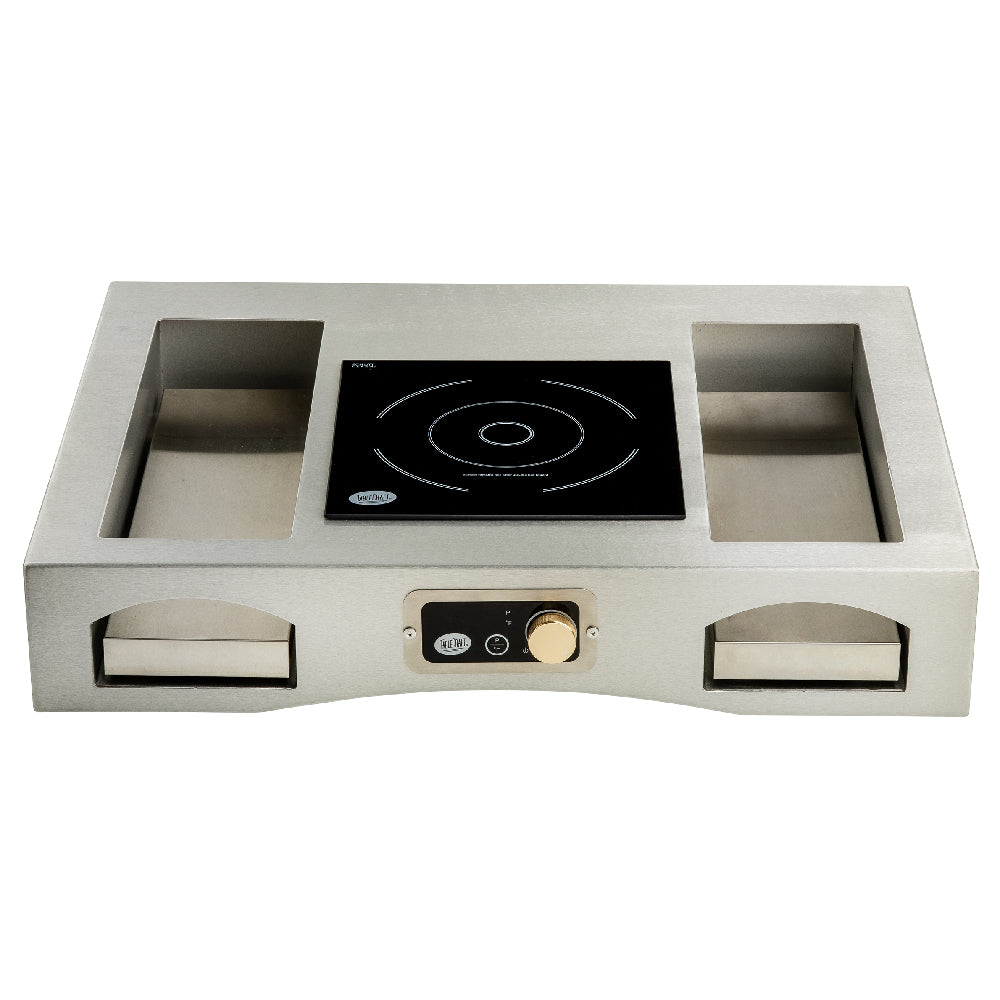 TableCraft Products CWSSACTION1BRA - Single Induction Action Station, 32.5" X 25.25" X 6"