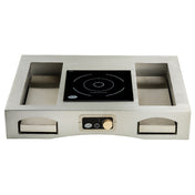 TableCraft Products CWSSACTION1BRA - Single Induction Action Station, 32.5" X 25.25" X 6"