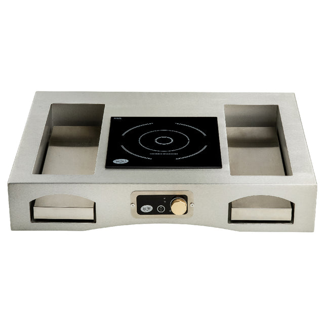 TableCraft Products CWSSACTION1BRA - Single Induction Action Station, 32.5" X 25.25" X 6"