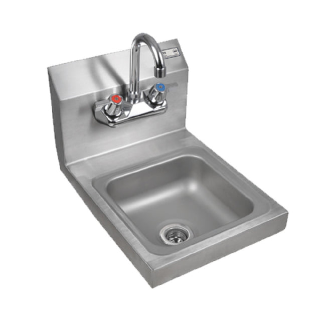 John Boos PBHS-W-0909-P Pro-Bowl Hand Sink Wall Mount 12"W X 14-1/2"D X 12-1/4"H Overall Size