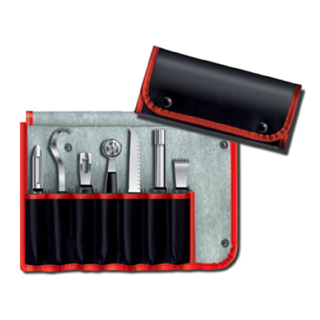 Victorinox 7.4012.1 Garnishing Kit 8 Piece Black Polypropylene Handles