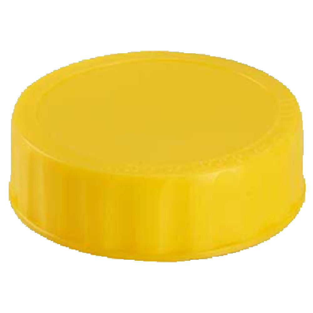 Franklin Machine Products 280-1638 FIFO Squeeze Bottle Lid Identification Label End Cap Type Yellow