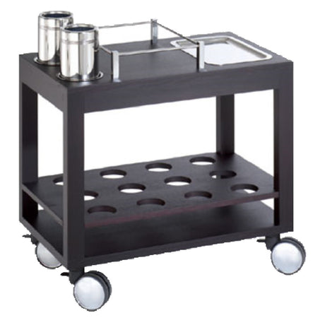 Paderno 58786-30 Wine & Liqueur Trolley 50 Lb. Capacity 33-1/2" X 19-5/8" X 35-7/8"