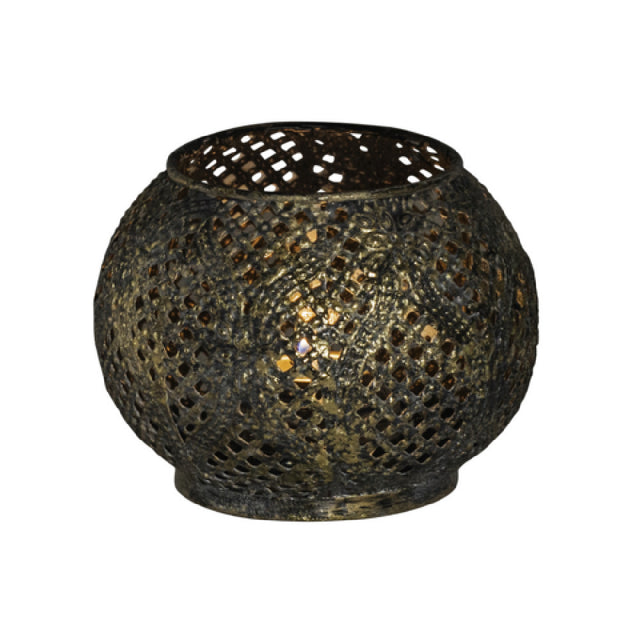 Hollowick/Steelite 6009 - Bukhara Votive Lamp, 2.375" Dia. X 3"H, Metal