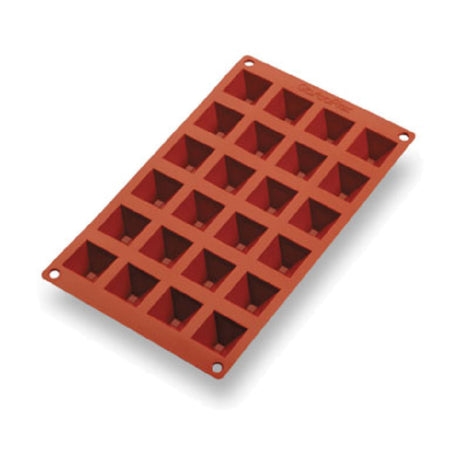 Matfer 257920 Gastroflex® Mini Pyramid Mold 24 Per Sheet 1-3/8"L X 1-3/8"W X 3/4"H Mini-pyramids