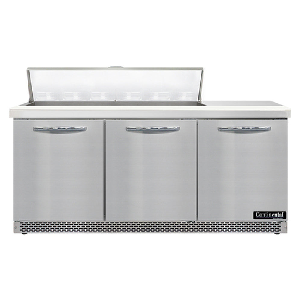 Continental Refrigerator SW72N12-FB Sandwich Unit Front Breather 72"W