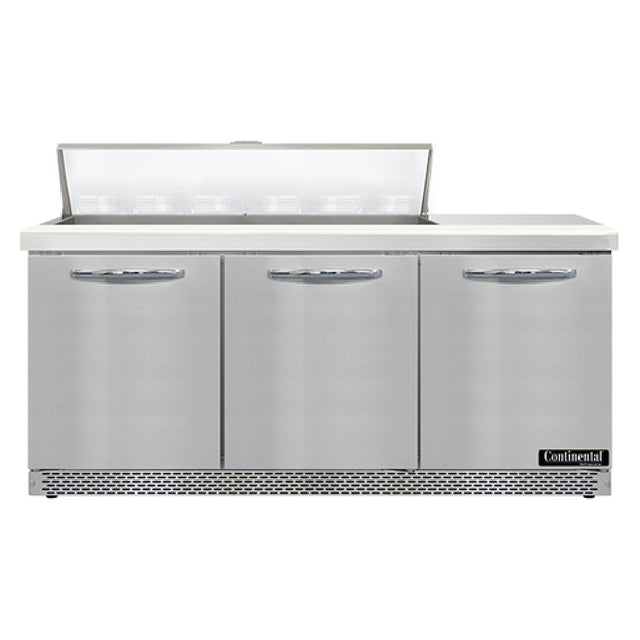 Continental Refrigerator SW72N12-FB Sandwich Unit Front Breather 72"W