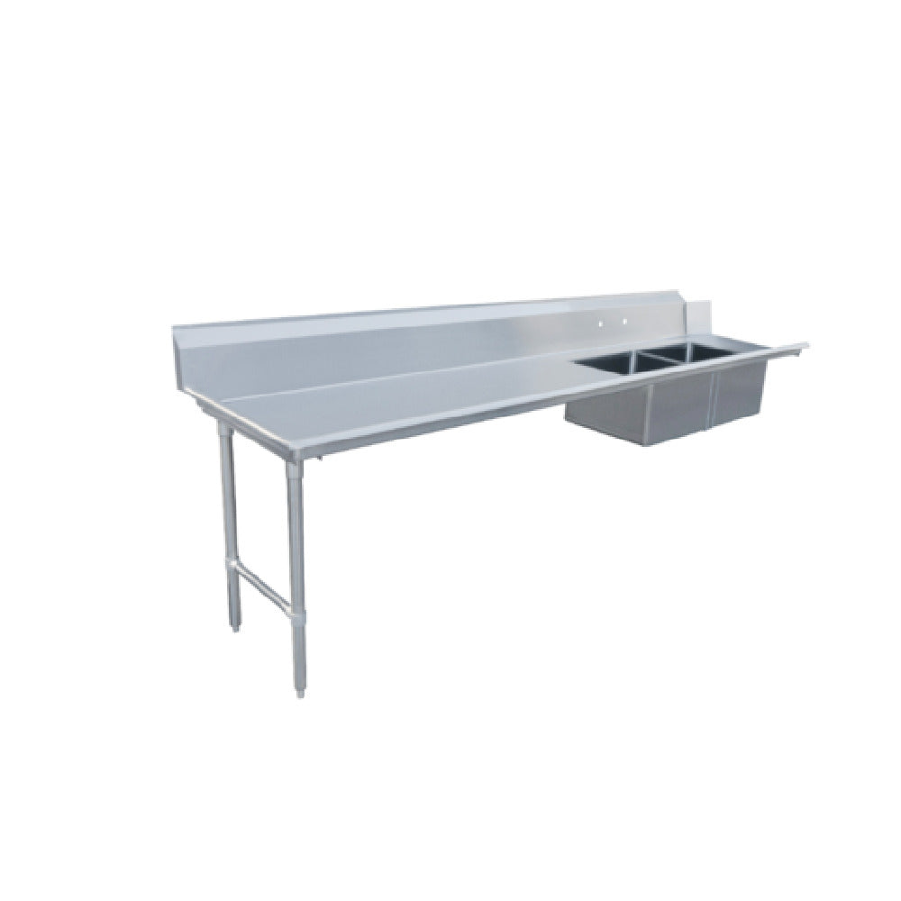 Omcan 48493 (48493) Soiled Dishtable Straight Design 120"W X 30"D X 44"H