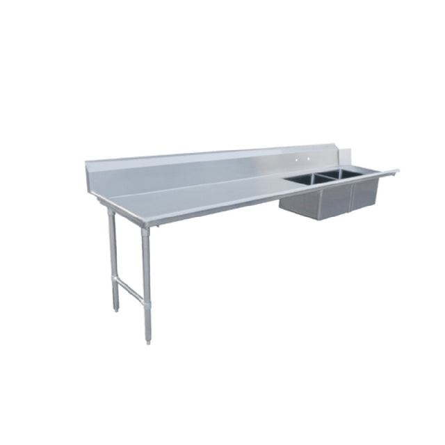 Omcan 48493 (48493) Soiled Dishtable Straight Design 120"W X 30"D X 44"H