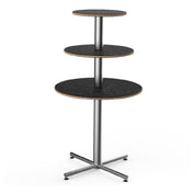 Steelite MGCPPR01MSXX Mogogo Buffet Solutions Polo Display Table 3-tier 30" Dia. X 55"H