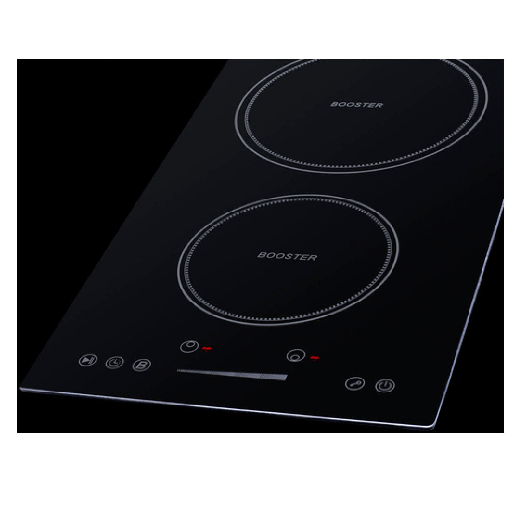 Summit SINC2B230B Induction Cooktop 12" Wide 2 Burners