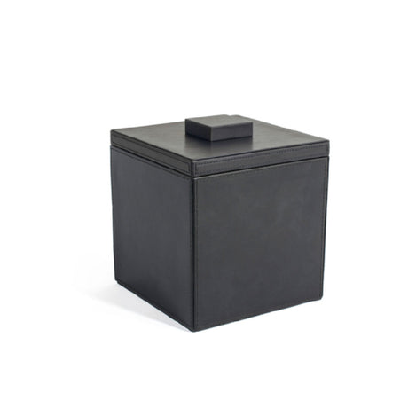 FOH RIB001BKL11 3.5qt Square London Ice Bucket Black With Black Lid Includes One RIB001BKL11-BTM 3.5qt Square Ice Bucket Base Black