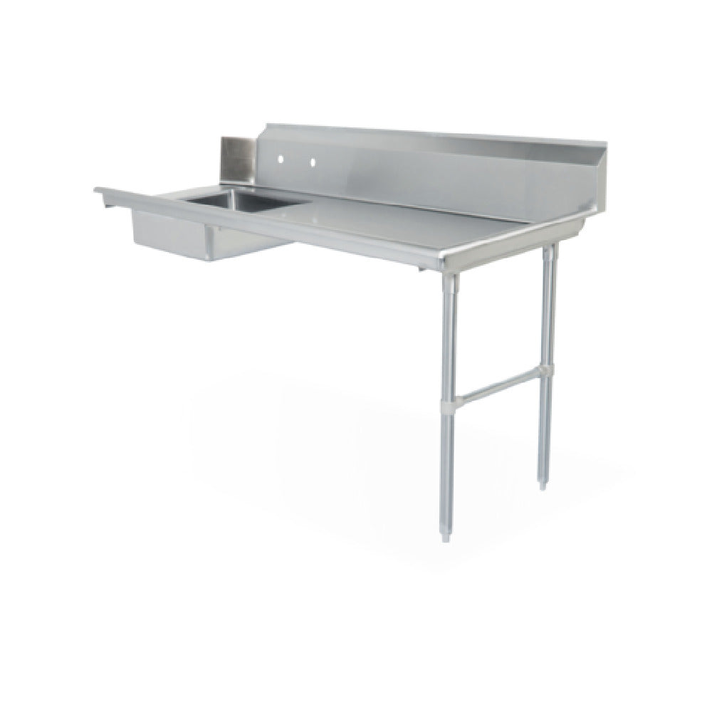 Steel Works Stainless SWSDT-60R Soiled Dish Table 16ga/304 Stainless Steel 30" X 60" X 43-3/4"H