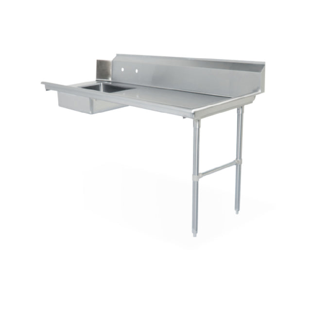 Steel Works Stainless SWSDT-60R Soiled Dish Table 16ga/304 Stainless Steel 30" X 60" X 43-3/4"H