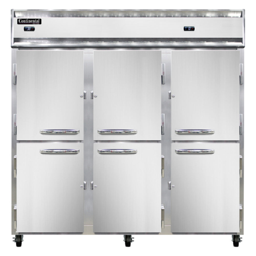 Continental Refrigerator 3RRFNHD Refrigerator/Freezer Reach-in Three-section