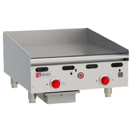 Wolf ASA24-QS-COMMANDER (Quick Ship) Heavy Duty Griddle Countertop Gas