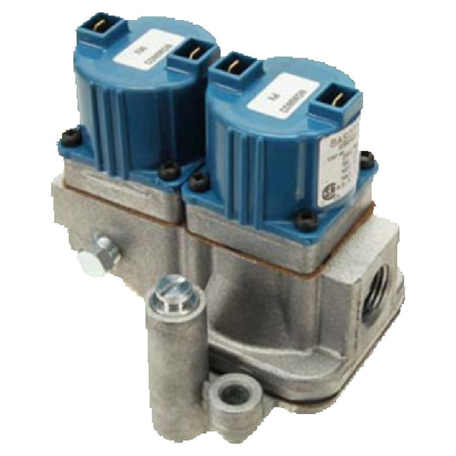 Franklin Machine Products 230-1040 Groen #123815 Dual Solenoid Gas Valve 1/4" NPT Inlet And Outlet 1/8" NPT Pilot