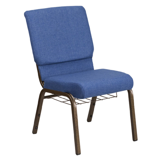 Flash Furniture FD-CH02185-GV-BLUE-BAS-GG Hercules Series Stacking Church Chair