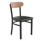 Flash Furniture XU-DG6V5GNV-NAT-GG Wright Dining Chair 500 Lb. Weight Capacity