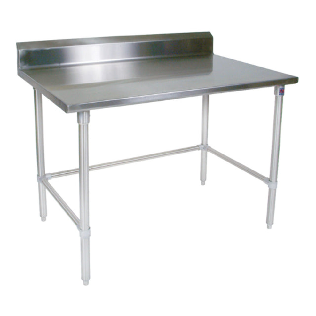 John Boos ST6R5-3672GBW Work Table 72"W X 36"D 16/300 Stainless Steel Top With 5" Backsplash