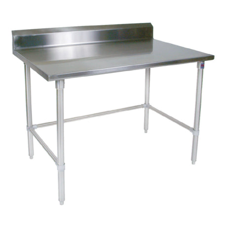 John Boos ST6R5-3030SBK Work Table 30'W X 30"D 16/300 Stainless Steel Top With 5" Backsplash