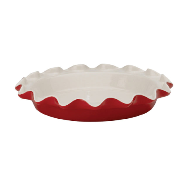 Harold Import Co. RL3RS HIC Rose's Perfect Pie Plate 9" High Fired With Scratch-free Glaze-broiler