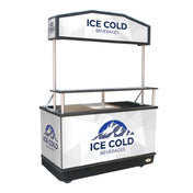 Iowa Rotocast Plastics Inc. 3801037 Package Elite Kiosk Cart 62"W X 32"D X 91"H