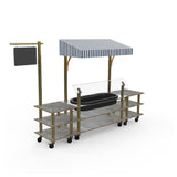 Steelite MGCMLA01GBWW Classic Canopy Cooling Station 130"W X 29 1/2"D X 96"H Mixed Materials